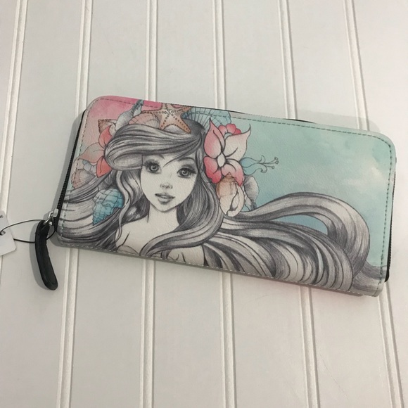 Disney Handbags - Little Mermaid Zip Around Wallet